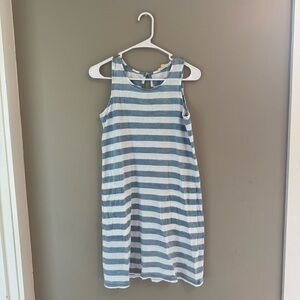 Jane and Delancey Blue and White Striped Dress